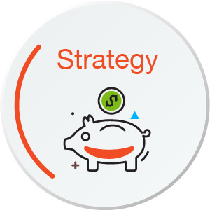 Retirement planning strategy button