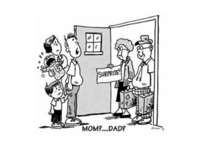 Mom and Dad moving back home cartoon